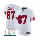 Youth San Francisco 49ers #87 Dwight Clark Limited White Rush Vapor Untouchable Super Bowl LIV Bound Football Jersey