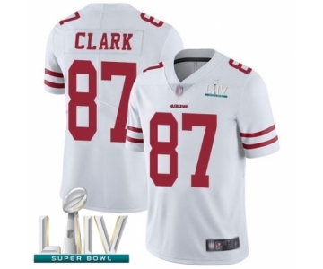 Youth San Francisco 49ers #87 Dwight Clark White Vapor Untouchable Limited Player Super Bowl LIV Bound Football Jersey