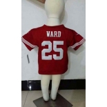 nike kids jerseys san francisco 49ers #25 ward red[nike]