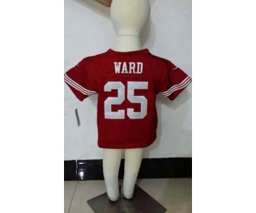 nike kids jerseys san francisco 49ers #25 ward red[nike]