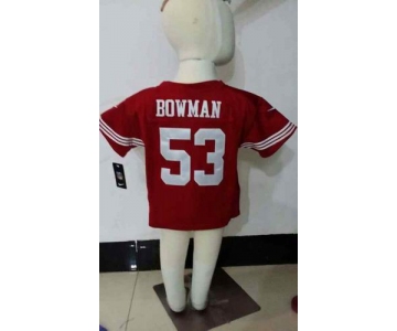 nike kids jerseys san francisco 49ers #53 bowman red[nike]