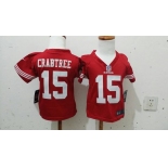 nike kids nfl jerseys san francisco 49ers #15 crabtree red[nike]