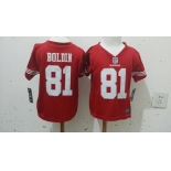 nike kids nfl jerseys san francisco 49ers #81 boldin red[nike]