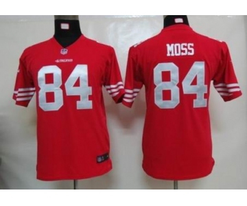 nike youth nfl jerseys San Francisco 49ers #84 moss red[nike]