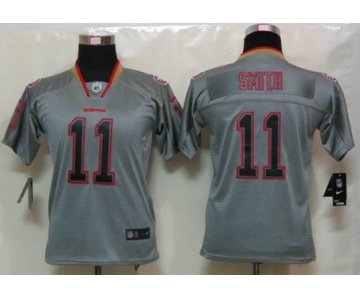 nike youth nfl jerseys san francisco 49ers #11 smith grey[Elite lights out]