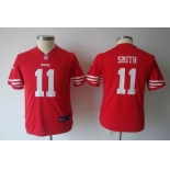 nike youth nfl jerseys san francisco 49ers #11 smith red[nike]