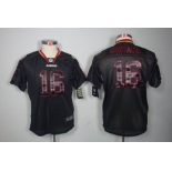 nike youth nfl jerseys san francisco 49ers #16 montana black[Elite lights out]