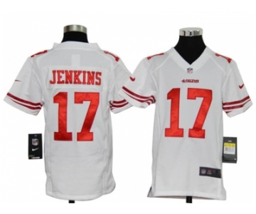 nike youth nfl jerseys san francisco 49ers #17 jenkins white[nike]