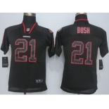 nike youth nfl jerseys san francisco 49ers #21 bush black[Elite lights out][bush]