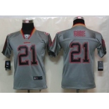 nike youth nfl jerseys san francisco 49ers #21 gore grey[Elite lights out]