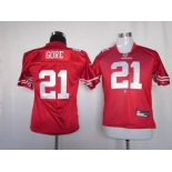 nike youth nfl jerseys san francisco 49ers #21 gore red[nike]