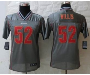 nike youth nfl jerseys san francisco 49ers #52 patrick willis grey[nike vapor]