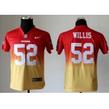 nike youth nfl jerseys san francisco 49ers #52 patrick willis red-yellow[nike drift fashion][second version]