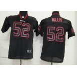 nike youth nfl jerseys san francisco 49ers #52 willis black[lights out]