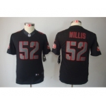 nike youth nfl jerseys san francisco 49ers #52 willis black[nike impact limited]