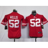 nike youth nfl jerseys san francisco 49ers #52 willis red[nike]