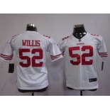 nike youth nfl jerseys san francisco 49ers #52 willis white[nike]