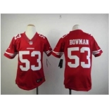 nike youth nfl jerseys san francisco 49ers #53 bowman red[nike limited]