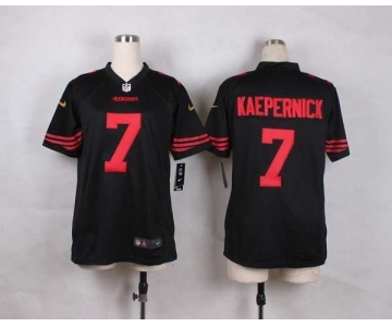 nike youth nfl jerseys san francisco 49ers #7 colin kaepernick black[nike]