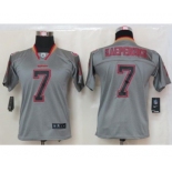 nike youth nfl jerseys san francisco 49ers #7 kaepernick grey[nike lights out]