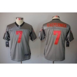 nike youth nfl jerseys san francisco 49ers #7 kaepernick grey[nike shadow]