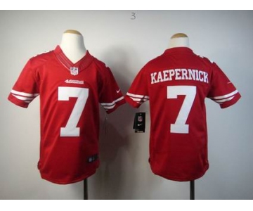 nike youth nfl jerseys san francisco 49ers #7 kaepernick red[nike limited]