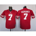 nike youth nfl jerseys san francisco 49ers #7 kaepernick red[nike]