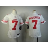 nike youth nfl jerseys san francisco 49ers #7 kaepernick white[nike limited]