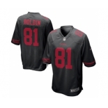 nike youth nfl jerseys san francisco 49ers #81 boldin black[nike limited]