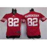 nike youth nfl jerseys san francisco 49ers #82 mario manningham red[nike]