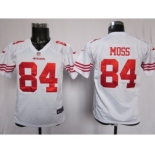 nike youth nfl jerseys san francisco 49ers #84 moss white[nike]