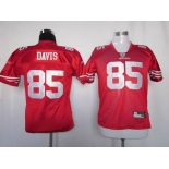 nike youth nfl jerseys san francisco 49ers #85 davis red[nike]