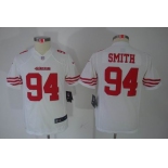 nike youth nfl jerseys san francisco 49ers #94 smith white[nike limited]