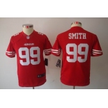 nike youth nfl jerseys san francisco 49ers #99 smith red[nike limited]