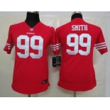 nike youth nfl jerseys san francisco 49ers #99 smith red[nike]