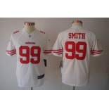 nike youth nfl jerseys san francisco 49ers #99 smith white[nike limited]