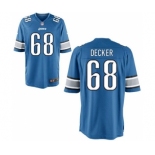 Men Detroit Lions #68 Taylor Decker Light Blue Game Jersey