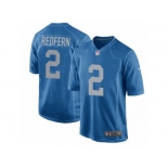 Men Nike Detroit Lions #2 Kasey Redfern Game Blue Alternate NFL Jersey