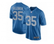 Men Nike Detroit Lions #35 Miles Killebrew Game Blue Alternate NFL Jersey