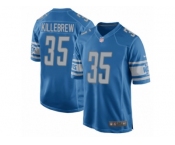 Men Nike Detroit Lions #35 Miles Killebrew Game Blue Team Color NFL Jersey