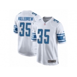 Men Nike Detroit Lions #35 Miles Killebrew Game White NFL Jersey