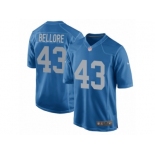 Men Nike Detroit Lions #43 Nick Bellore Game Blue Alternate NFL Jersey