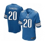 Men's Nike Detroit Lions #20 Barry Sanders Game Light Blue Team Color NFL Jersey