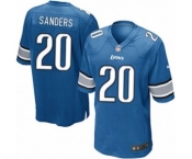 Men's Nike Detroit Lions #20 Barry Sanders Game Light Blue Team Color NFL Jersey