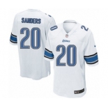 Men's Nike Detroit Lions #20 Barry Sanders Game White NFL Jersey