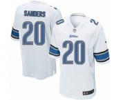 Men's Nike Detroit Lions #20 Barry Sanders Game White NFL Jersey