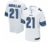 Men's Nike Detroit Lions #21 Ameer Abdullah Game White NFL Jersey