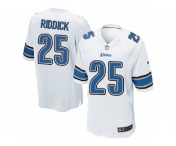 Men's Nike Detroit Lions #25 Theo Riddick Game White NFL Jersey