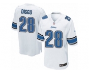 Men's Nike Detroit Lions #28 Quandre Diggs Game White NFL Jersey