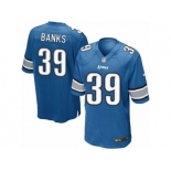 Men's Nike Detroit Lions #39 Johnthan Banks Game Light Blue Team Color NFL Jersey